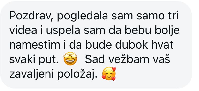 Iskustvo mame V. o gledanju tri videa i popravljanju hvata